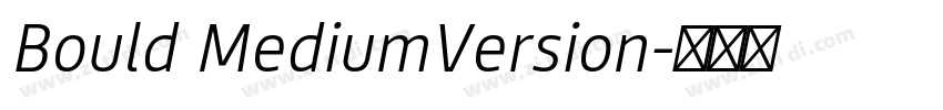 Bould MediumVersion字体转换